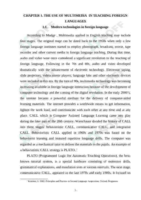 THE ADVANTAGES OF MULTIMEDIA IN TEACHING B2 LEVEL LEARNERS 5