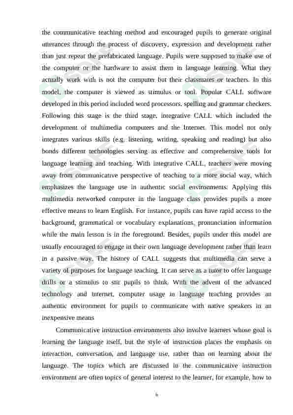 THE ADVANTAGES OF MULTIMEDIA IN TEACHING B2 LEVEL LEARNERS 6