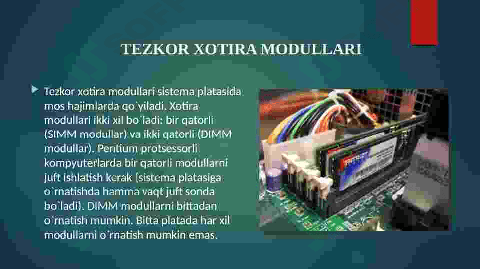 Kompyuterning xotira turlari 6