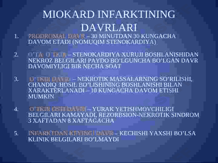 MIOKARD INFARKTI HAQIDA TUSHUNCHA 6