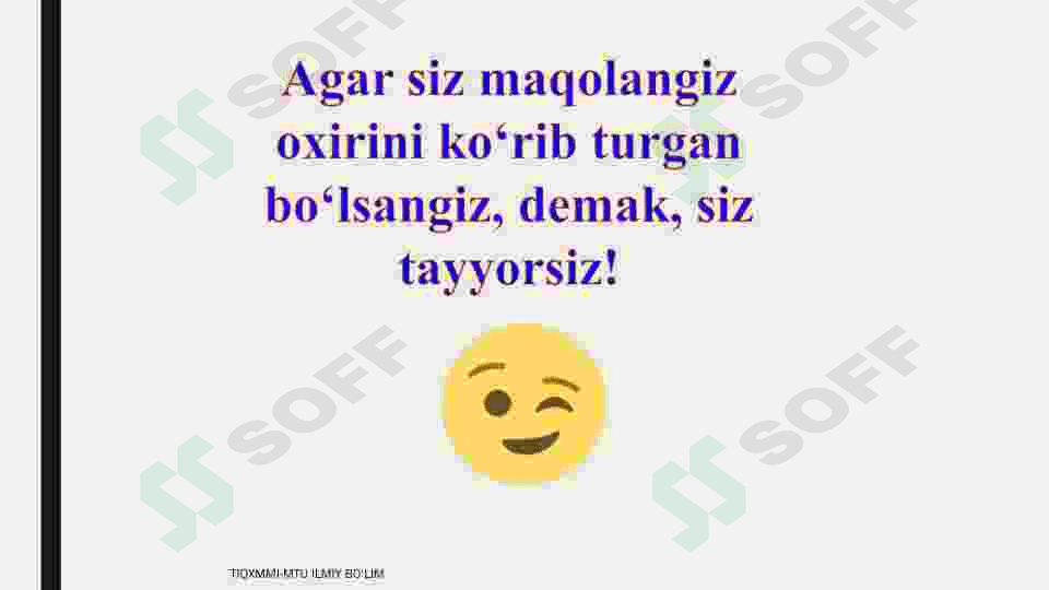 Ilmiy maqola qanday yoziladi? 6