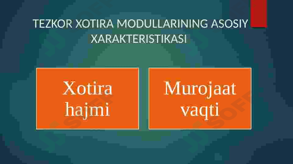 Kompyuterning xotira turlari 7