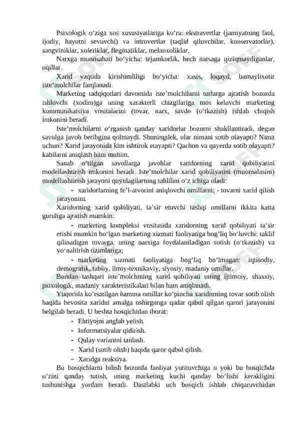 Maqsadli bozorni tanlash 7