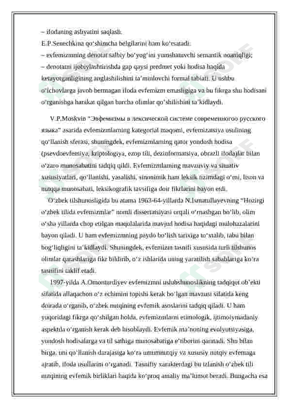 Hozirgi o'zbek tilida evfemizmlar 7