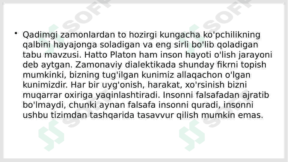 Borliq falsafasi 8