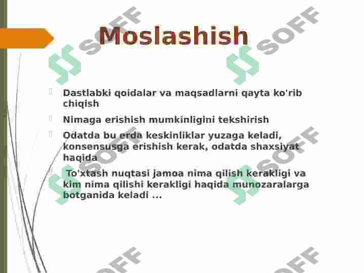 Yetakchi va jamoa munosabatlari 8