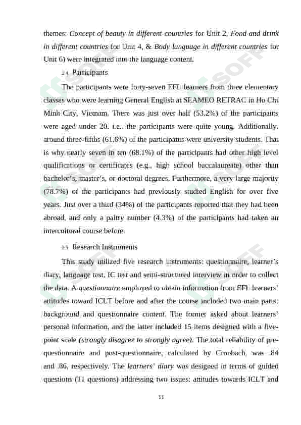 EFL LEARNERS' ATTITUDES TOWARDS LEARNING INTERCULTURAL COMMUNICATIVE COMPETENCE 8