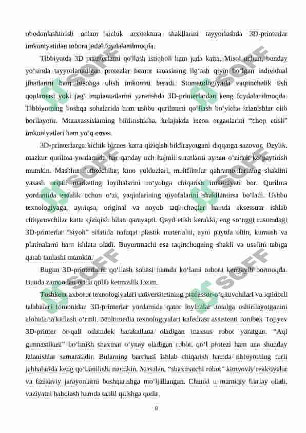 3D TEXNOLOGIYALAR 8