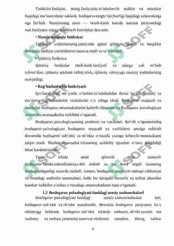 Psixologiyada boshqaruvning tutgan oʻrni 8