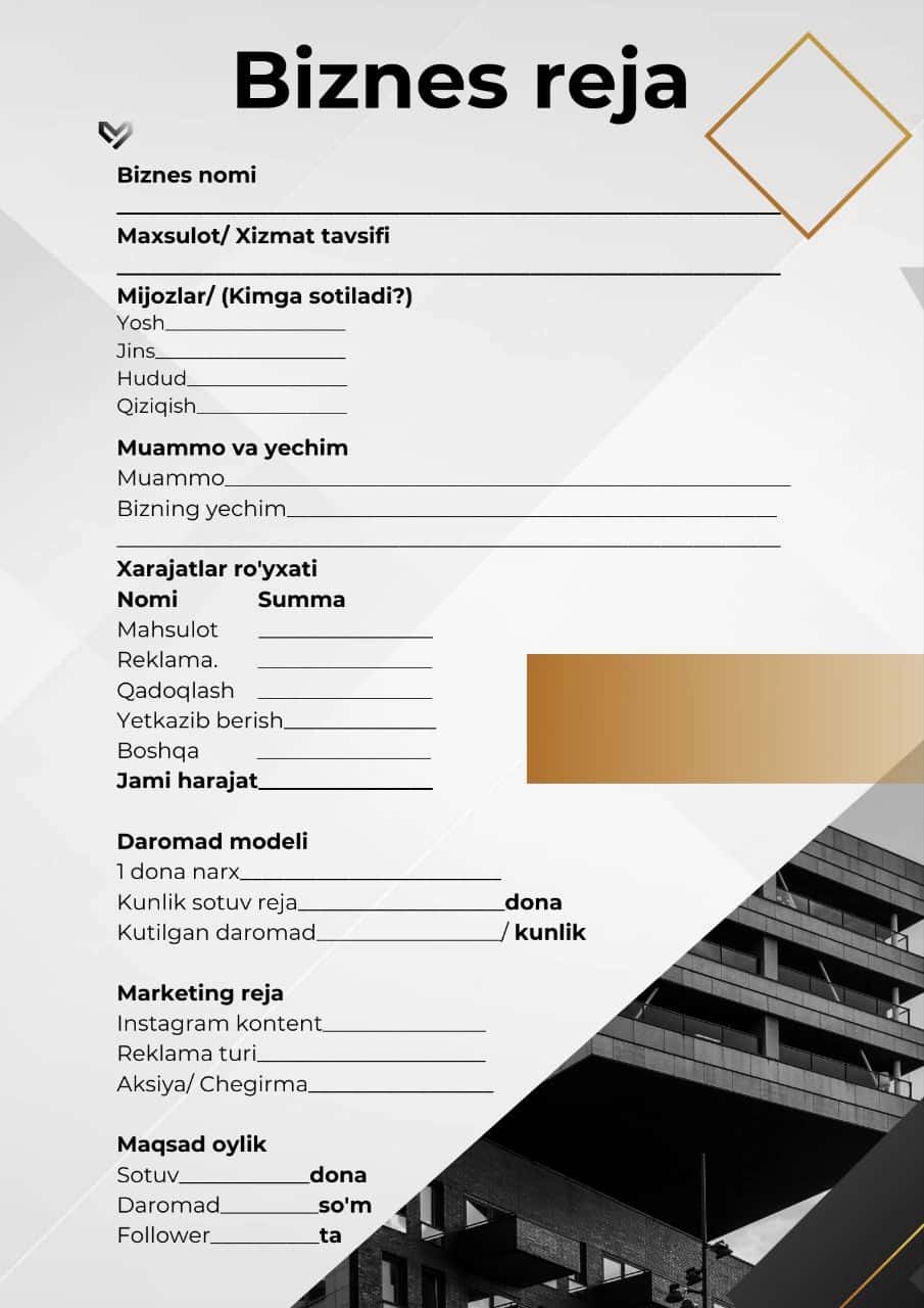 Biznes shablon 1