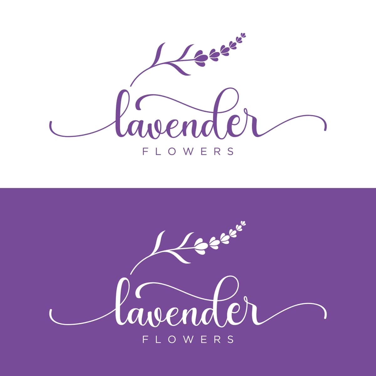 Qo'lda chizilgan organik lavanta gul logotipi logotipi logotipi kosmetikasi | Hand drawn organic lavender flower logo template designlogo cosmetic 1