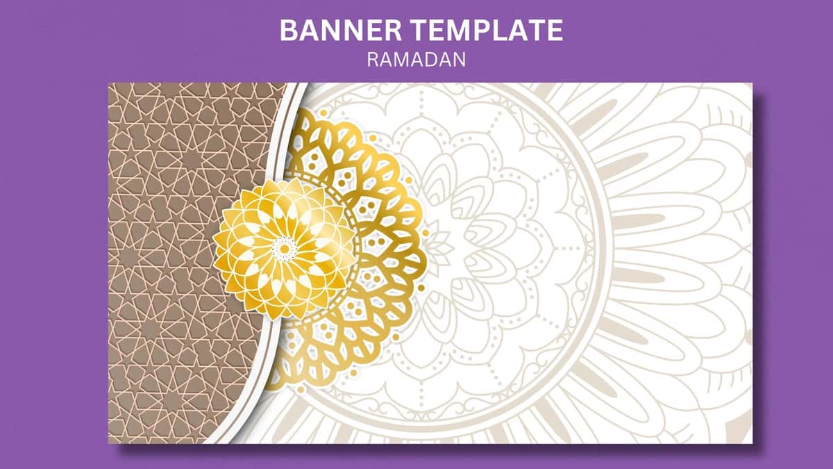 Arabesk realistik uch o'lchovli islom arab mandalasi bezakli | Arabesque realistic threedimensional islamic arabic mandala ornamental 1