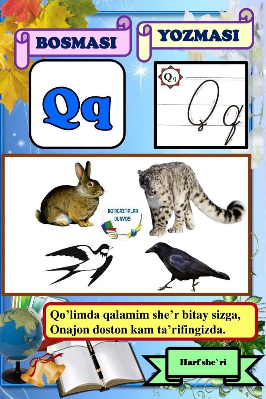 Oʻzbek tili alifbosi 2