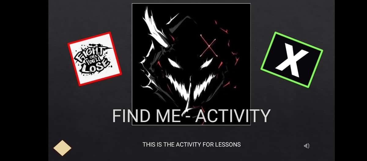 Interactive PPT Game Activity – it is called “Find Me” 1
