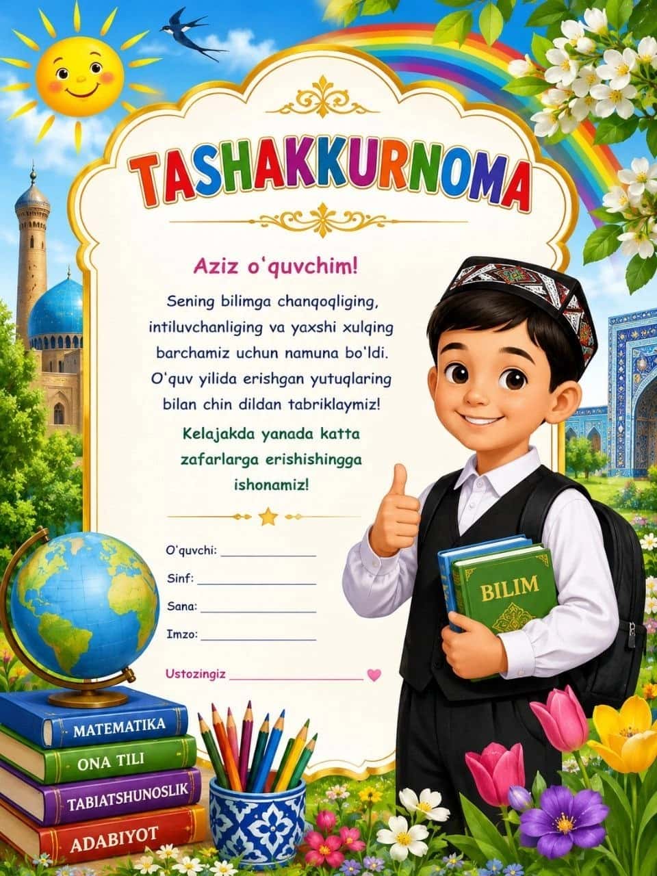 Tashakkurnoma 1