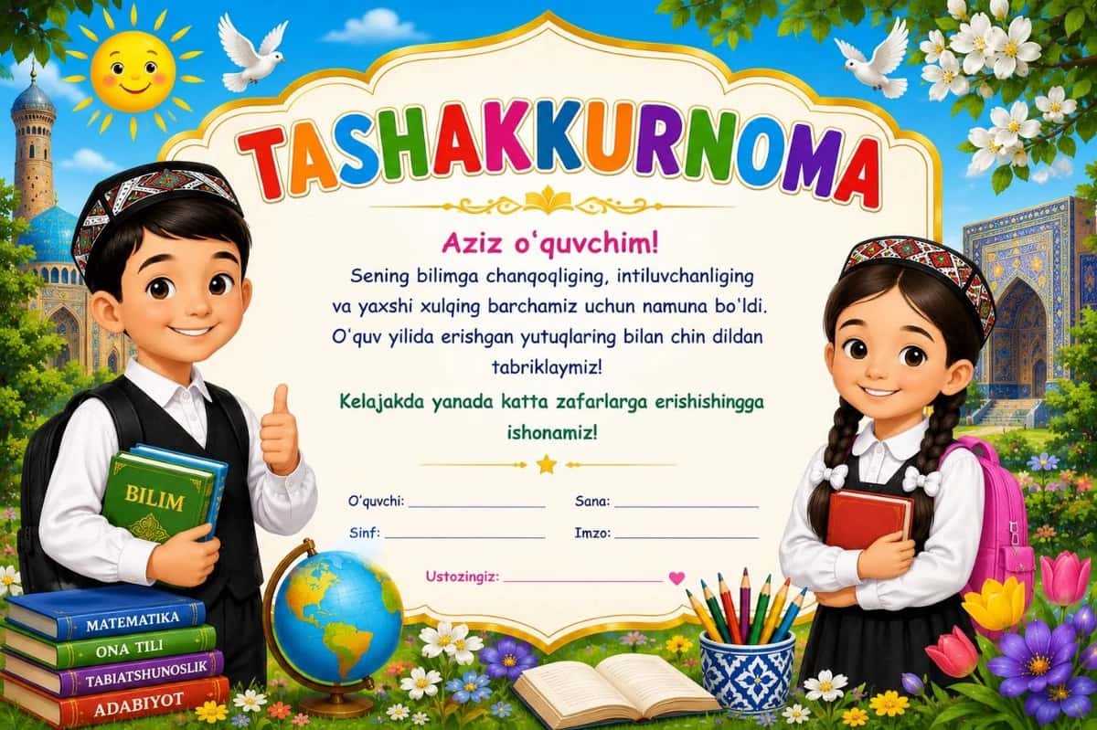 Tashakkurnoma 2