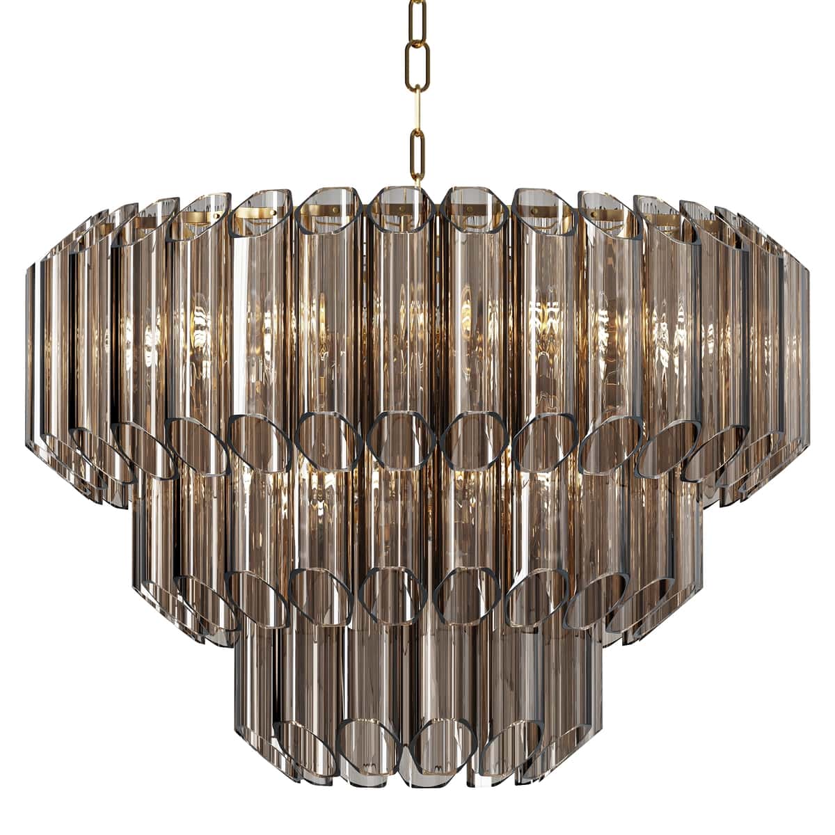 Aurum Cascade Glass Chandelier 1