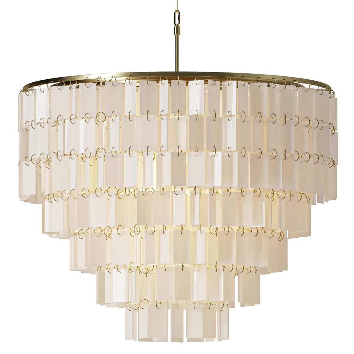 ALOADecor Capiz Shell Farmhouse Chandelier 1