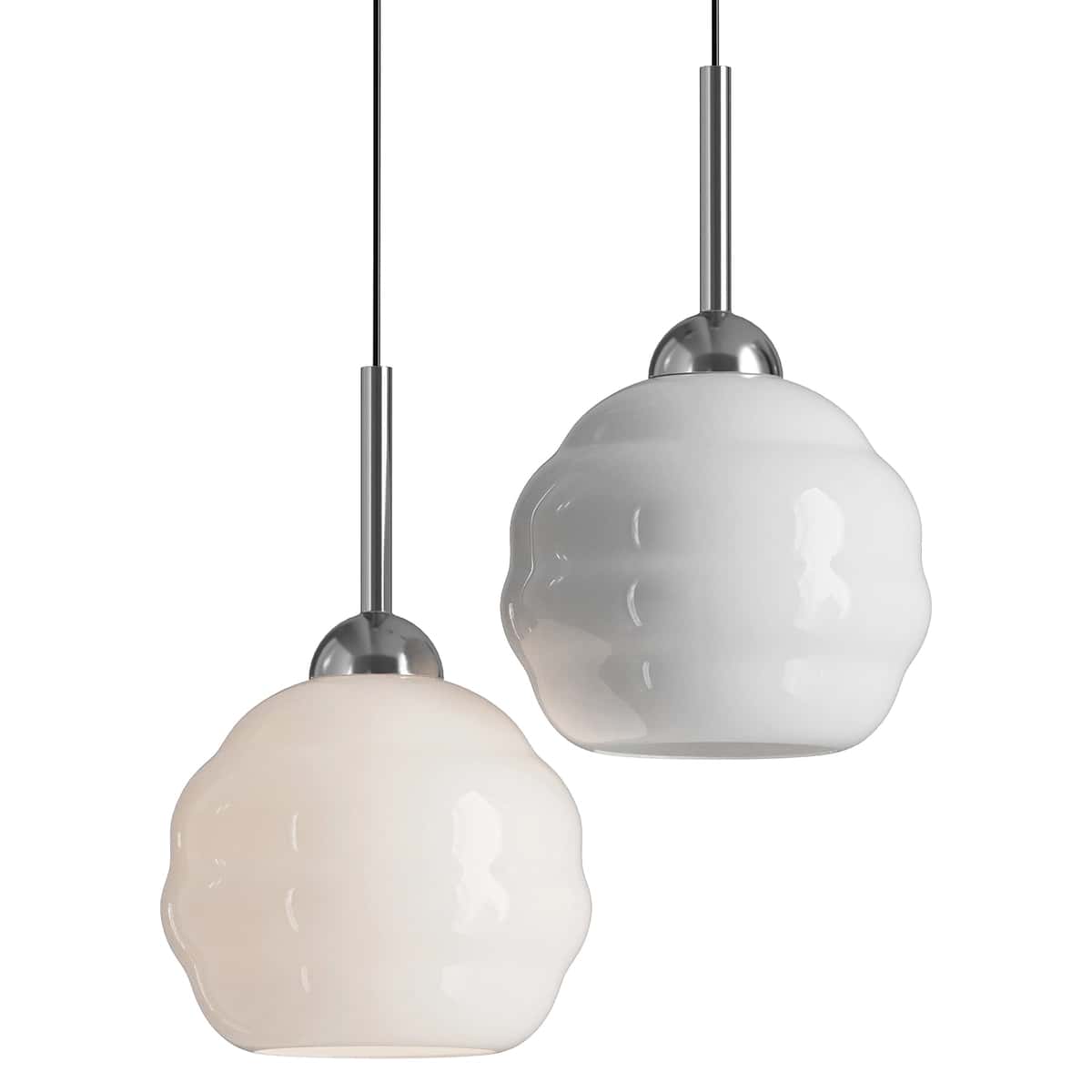 Mallew Vintage Glass Pendant Light 1