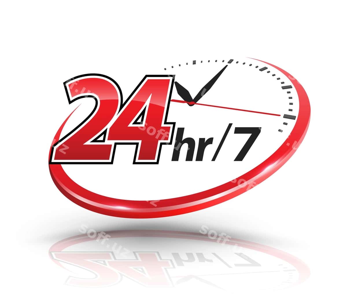 24 soatlik xizmatlar soat shkalasi bilan | 24hr services with clock scale 1