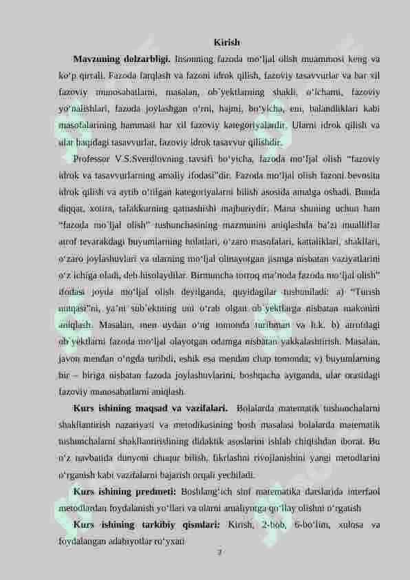 Fazoda mo‘ljalga olishni shakllantirish vazifalari o‘ziga nisbatan tinch va harakat holatidagi asosiy yo‘nalishlarni farqlash 3