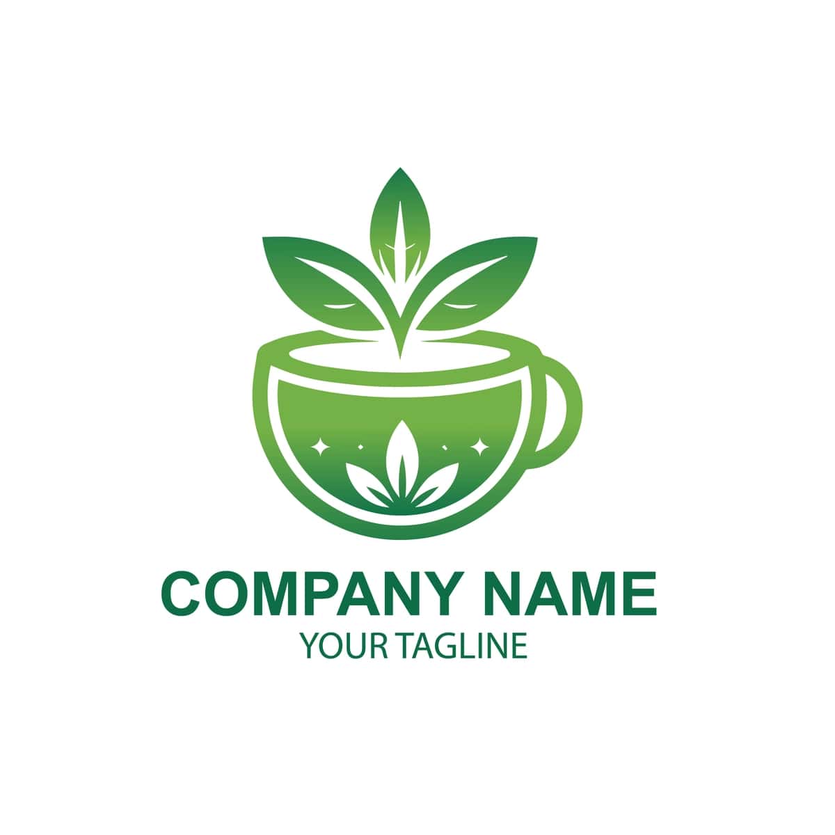 Vektorli o'simlik logotipi dizayni | Vector herbal logo design 1
