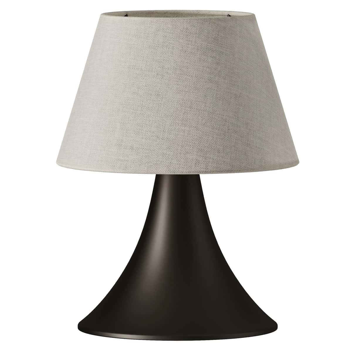 Cenare bronze and linen rechargeable table lamp 2
