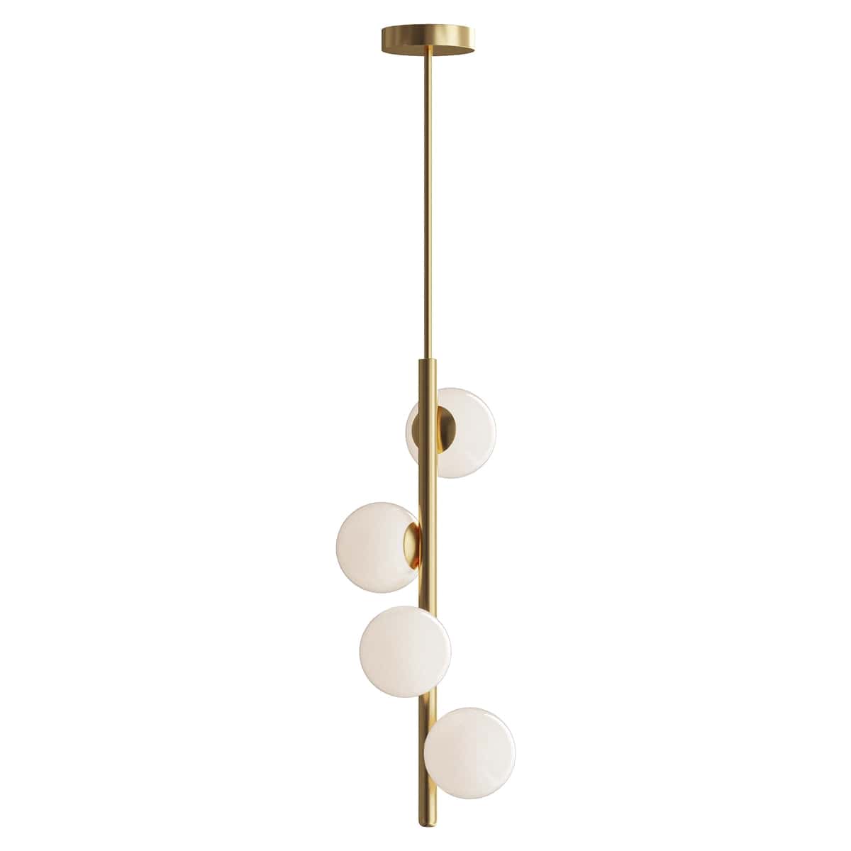 Modern brass vertical chandelier 2