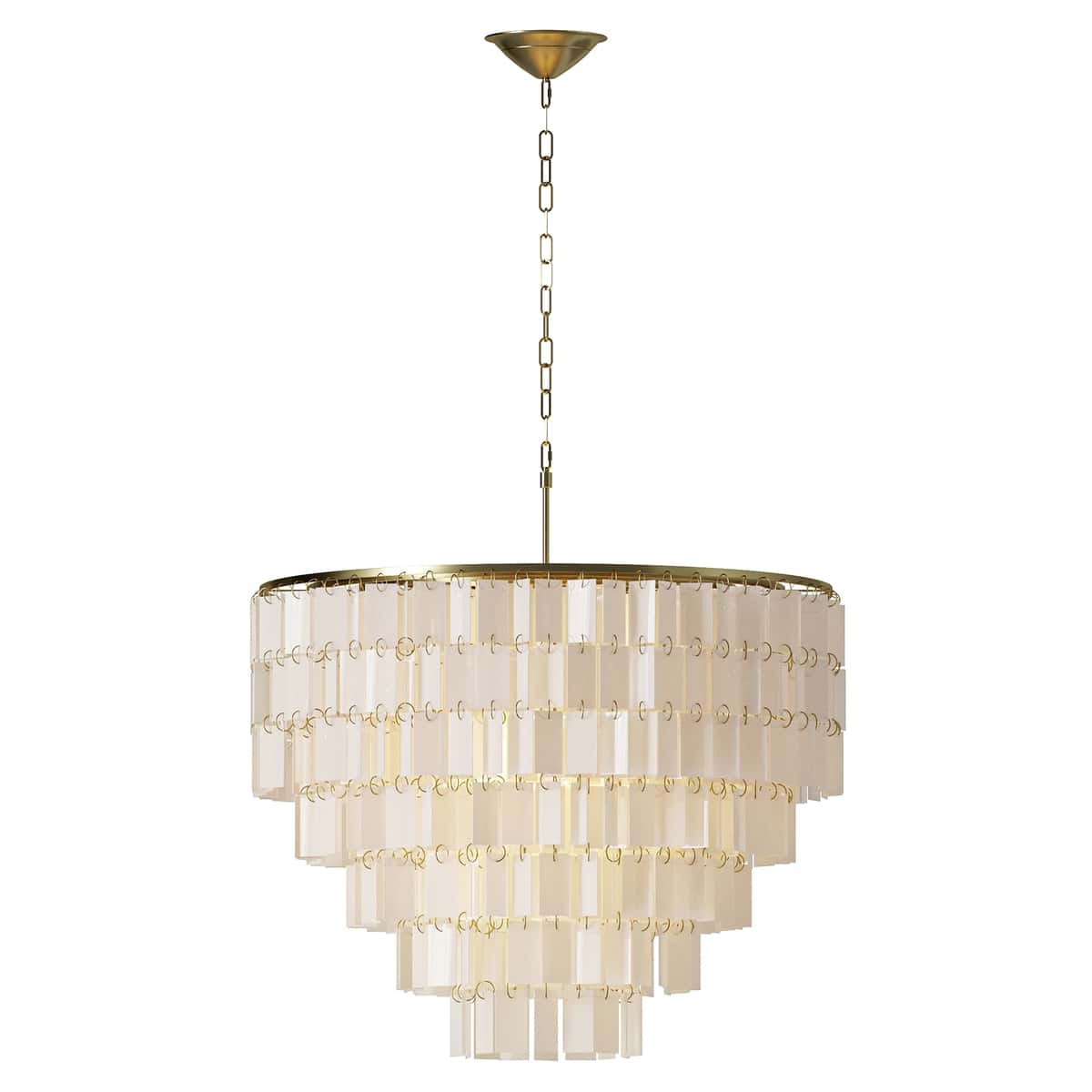 ALOADecor Capiz Shell Farmhouse Chandelier 2