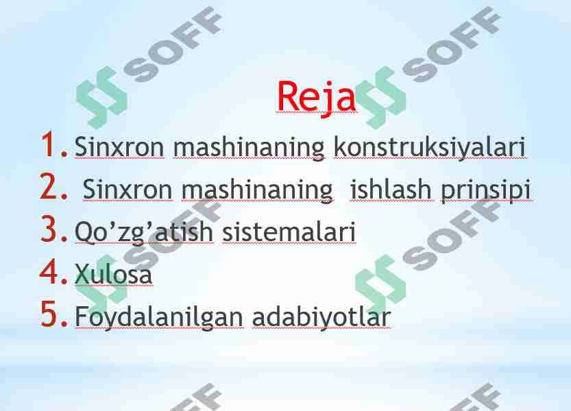 Sinxron mashinalarning konstruksiyalari 2