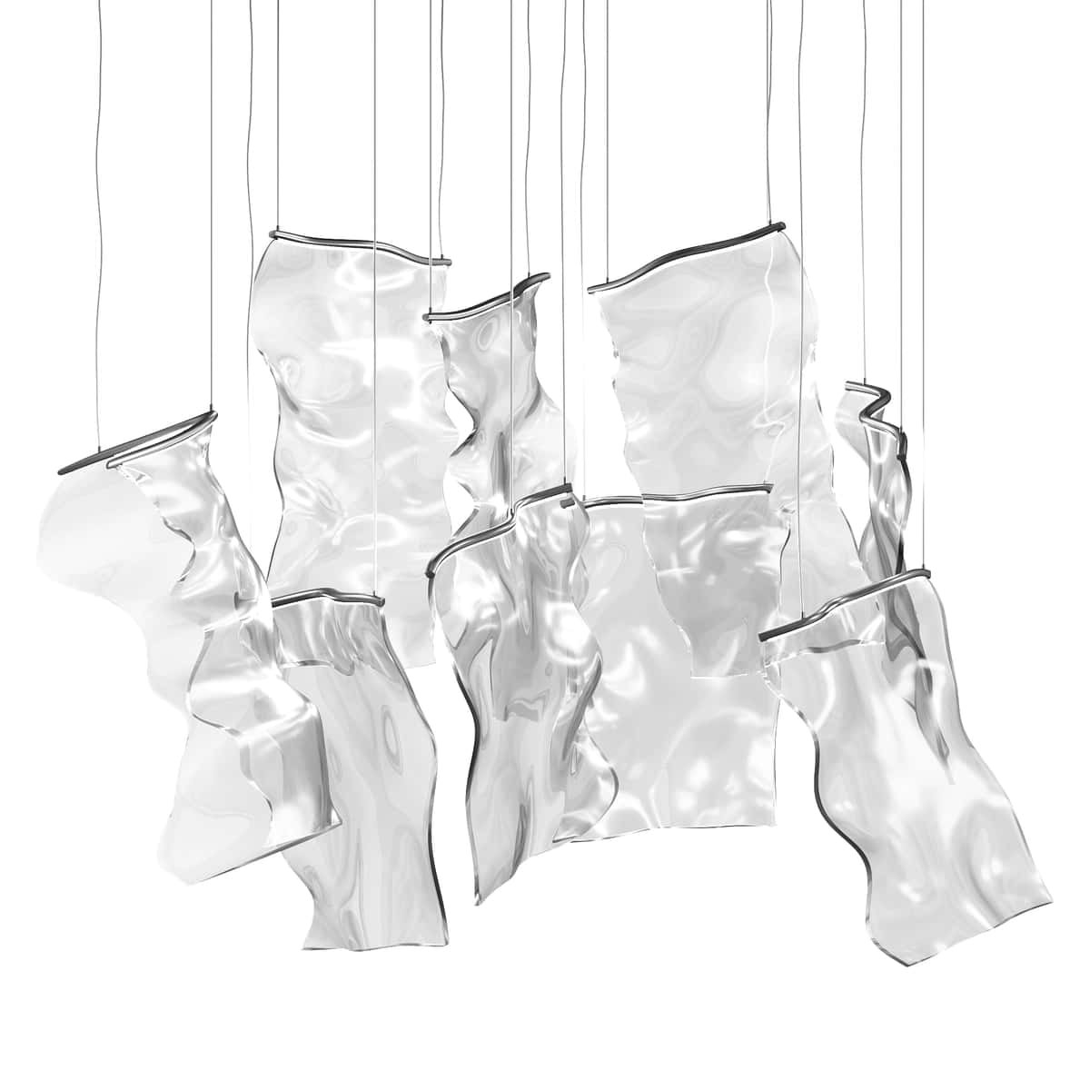 Rinkle 13 Light Rectalinear LED Pendant 2