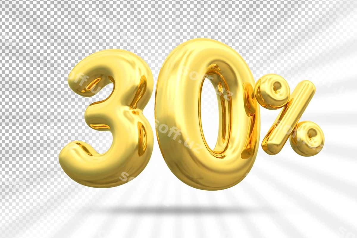 O'ttiz foiz raqam oltin hasharot | 30 percent number gold luxury 1