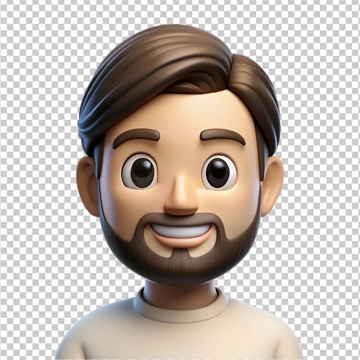 3D memoji odam shaffof fon | 3d memoji man transparent background 1