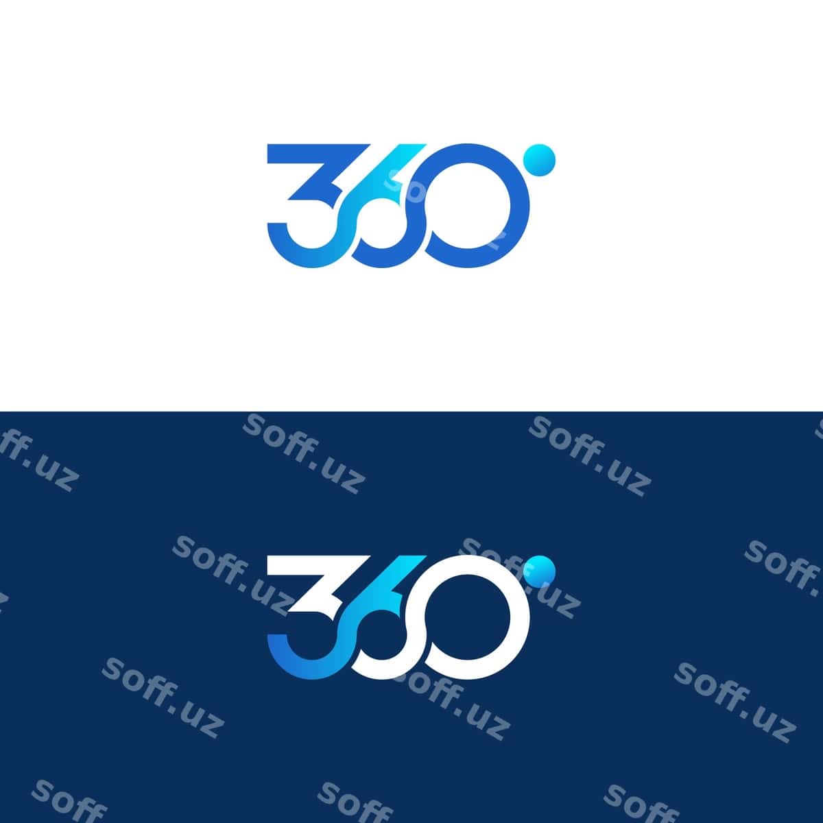 360 daraja ko'rinish logo dizayni | 360 degree view logo design 1