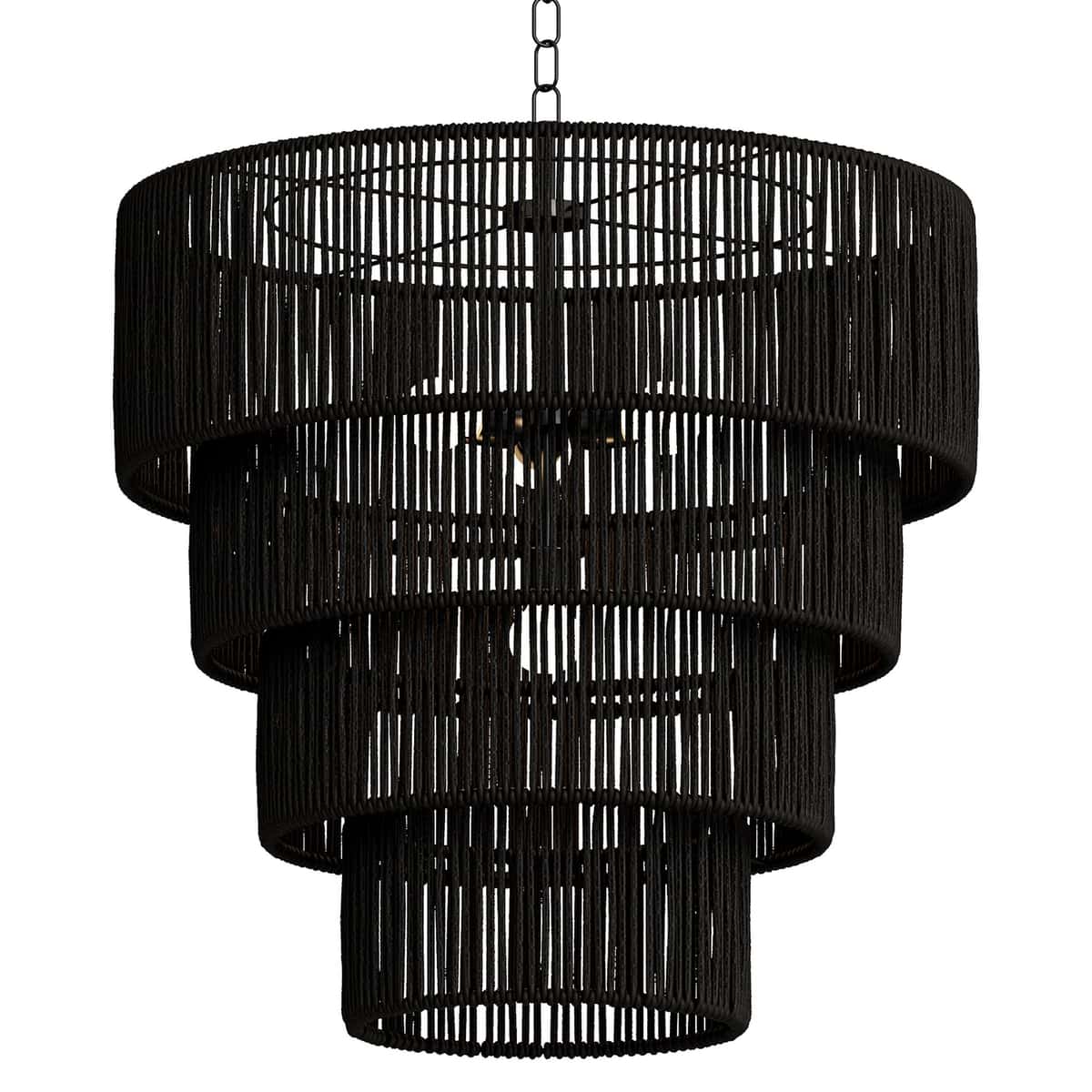 Aleris Tiered Rattan Pendant Light 2