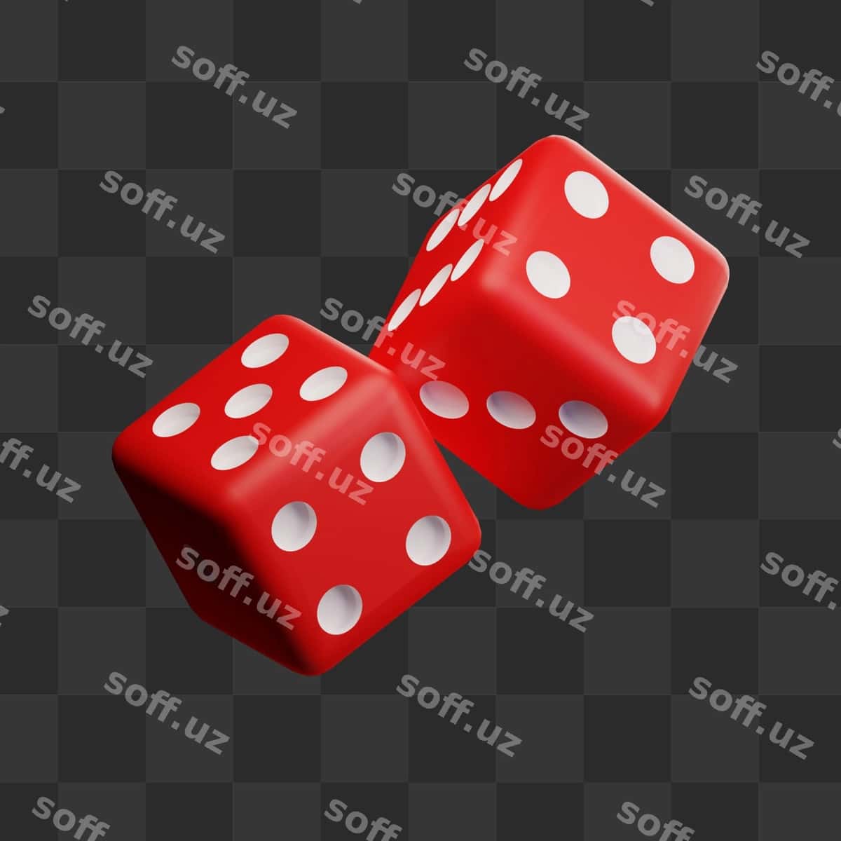 3D tosh o'yin illustratsiyasi | 3d dice game illustration 1
