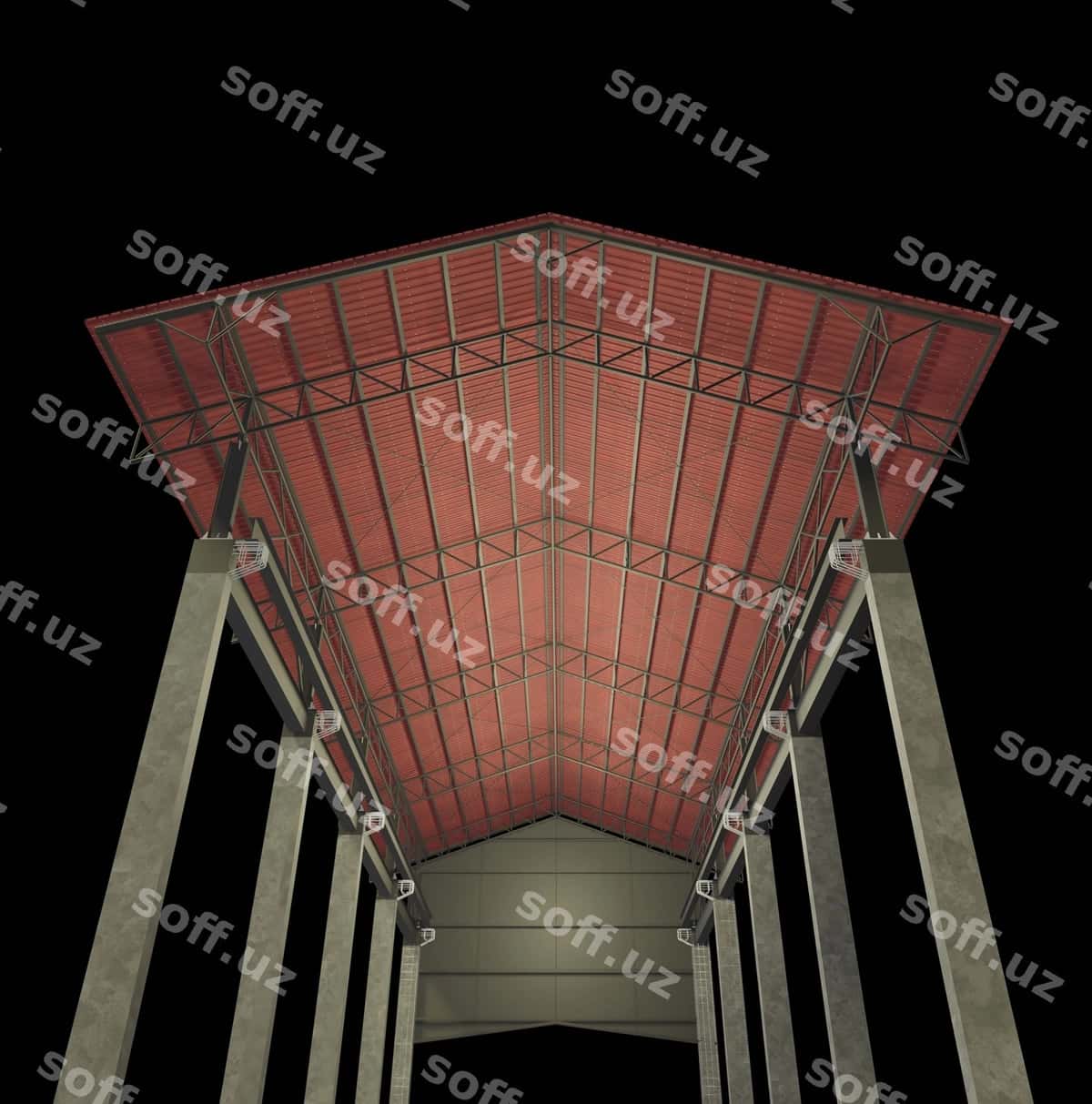 3D illustratsiya binosi loyihasi | 3d illustration building project 1
