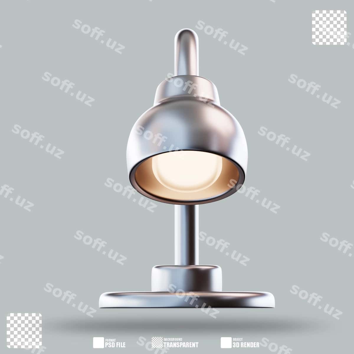 Uch o'lchovli illustratsiya stol lampasi 2 | 3d illustration table lamp 2 1