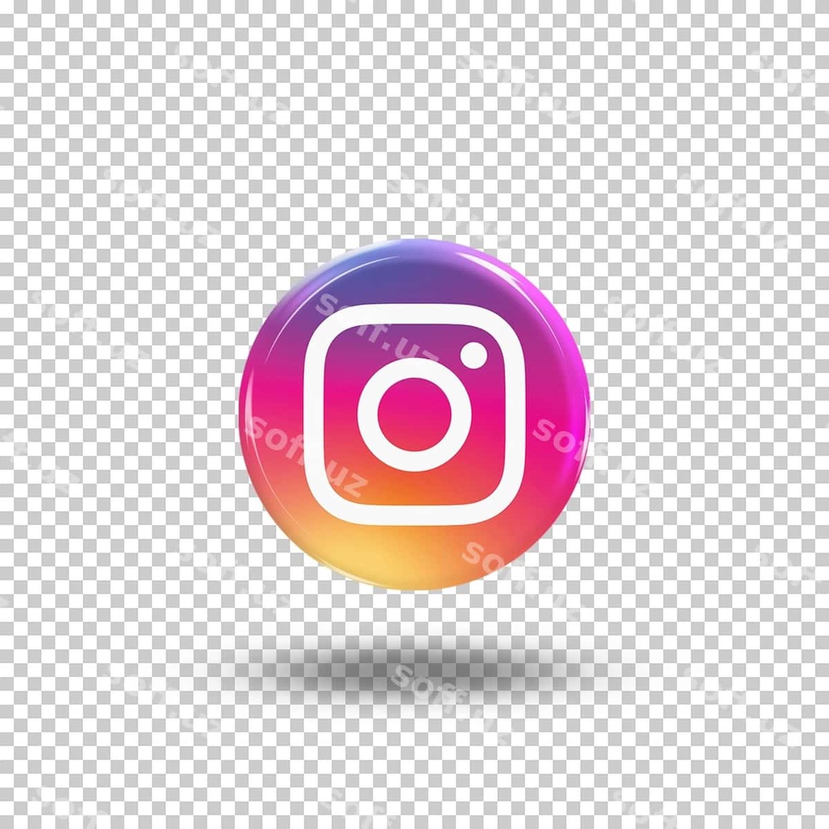 3d instagram belgisi psd | 3d instagram icon psd 1