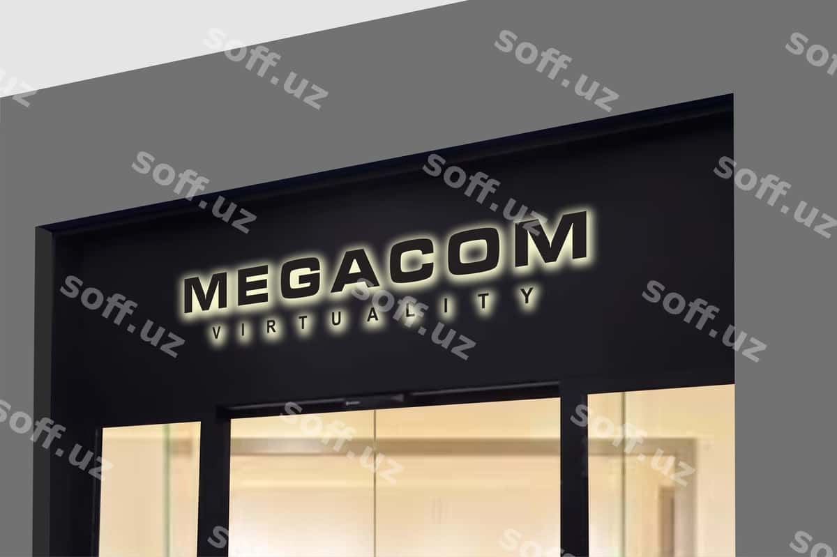 3d logo namunasi zamonaviy fassada belgi | 3d logo mockup modern facade sign 1