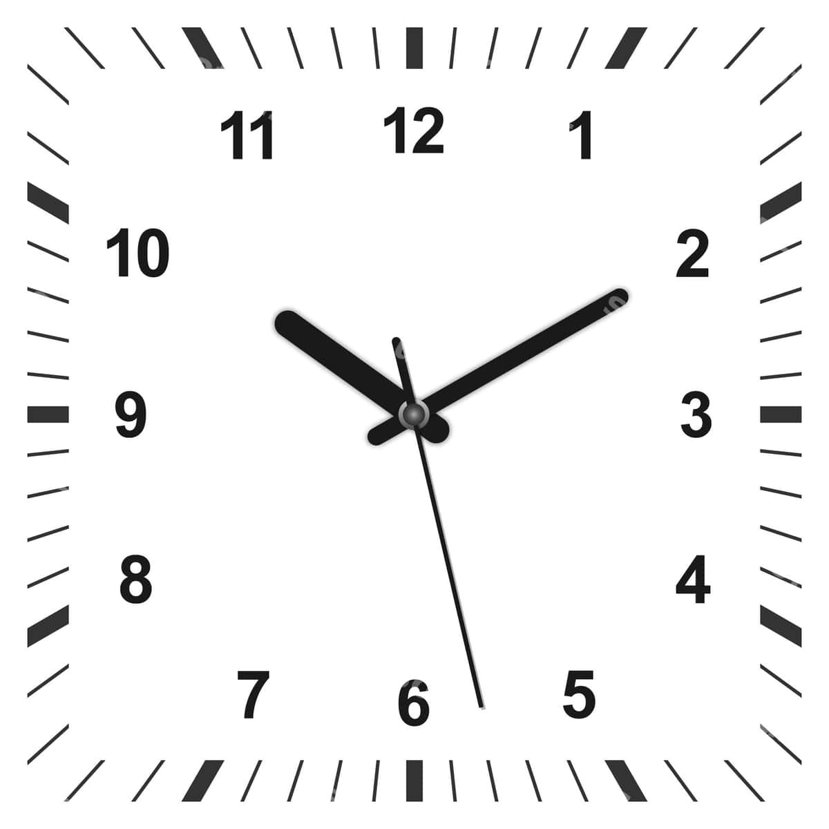 3D realistik kvadrat shaklidagi soat | 3d realistic square shaped clock 1