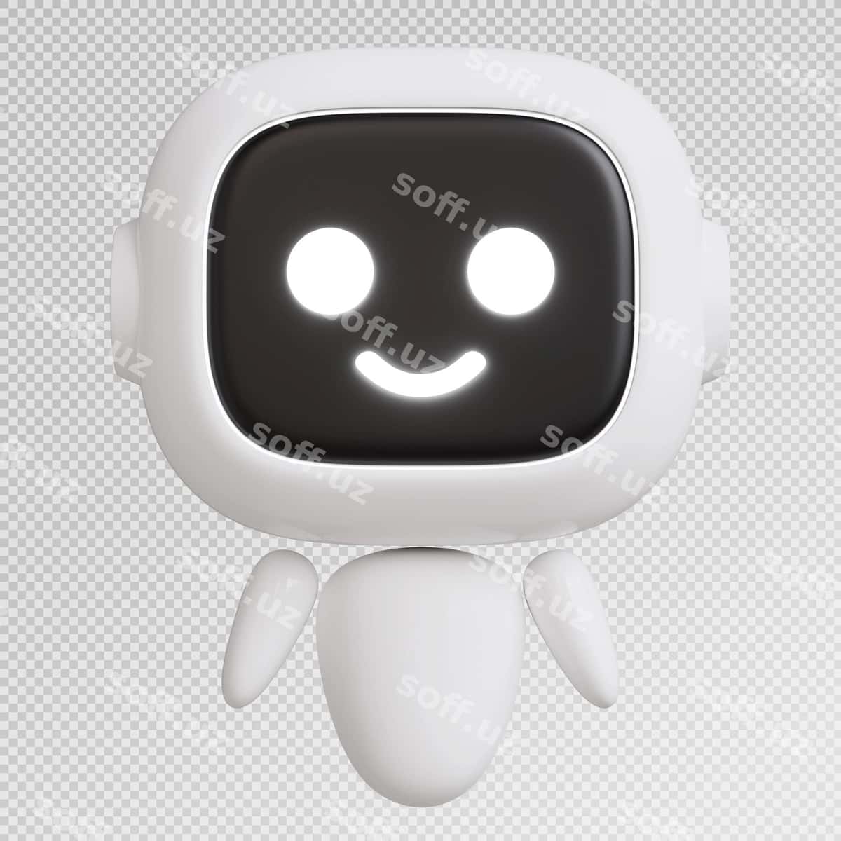 3d render sevimli robot qo'l harakati bilan | 3d render cute robot with hand gesture 1