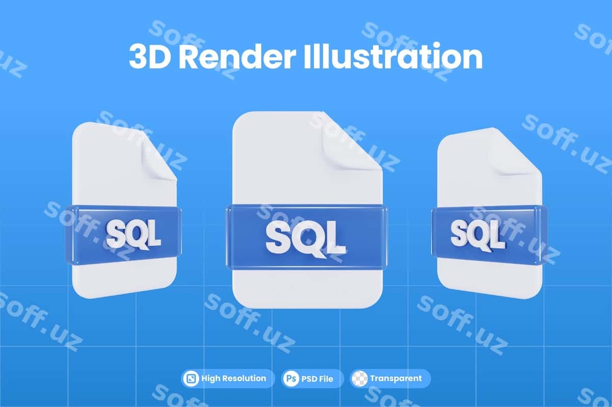 3d render ikon fayl formati sql | 3d render icon file format sql 1