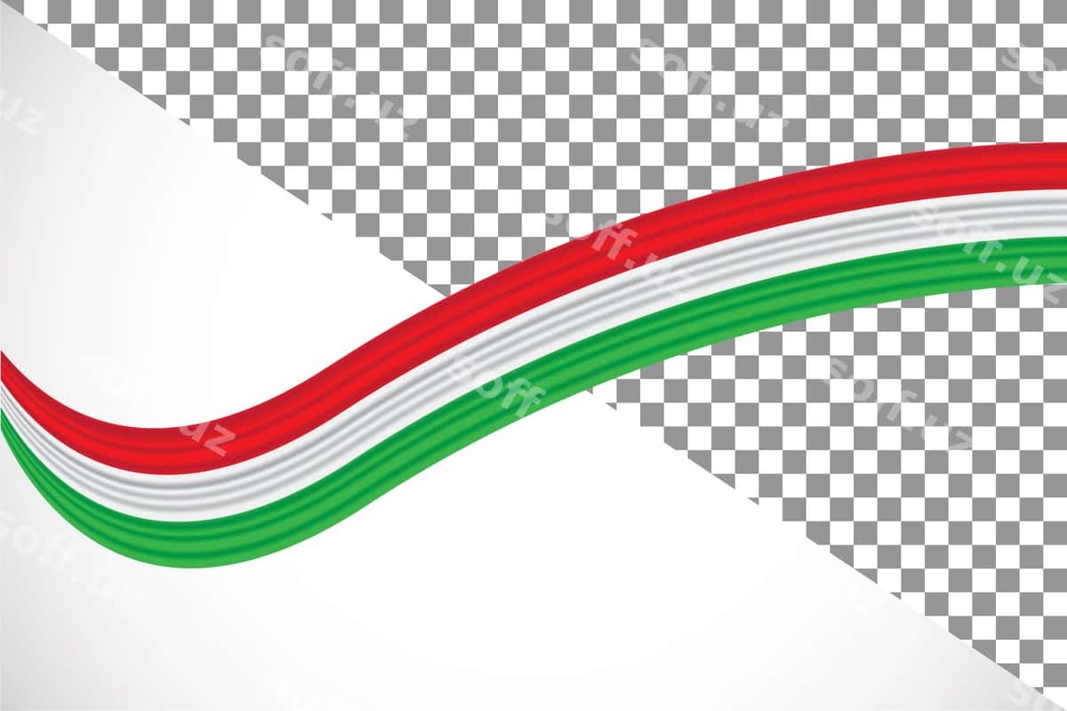 3-o'lchovli lenta Vengriya bayrog'i34 | 3d ribbon hungary flag34 1