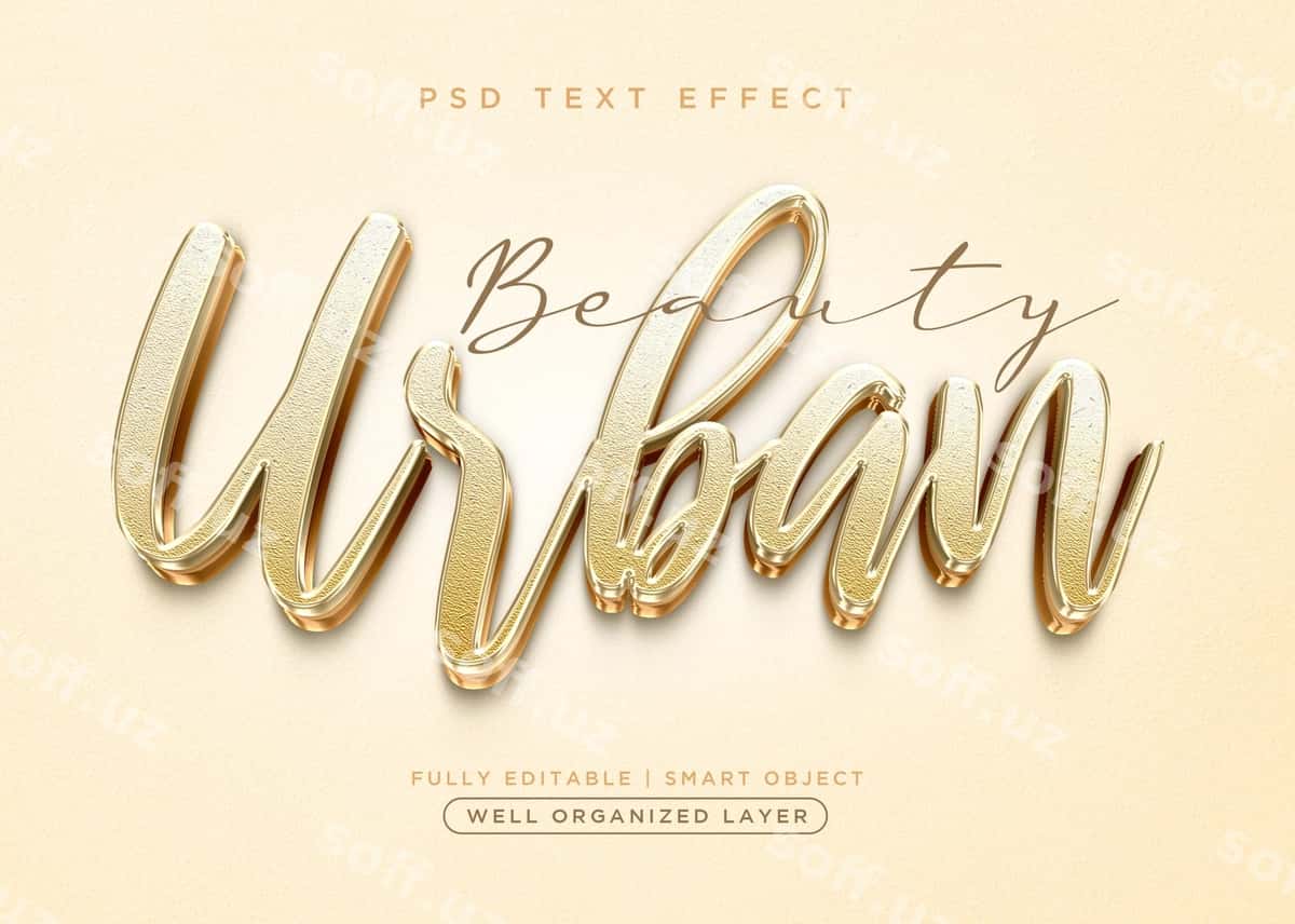 3d stil shahar matn effekti | 3d style urban text effect 1