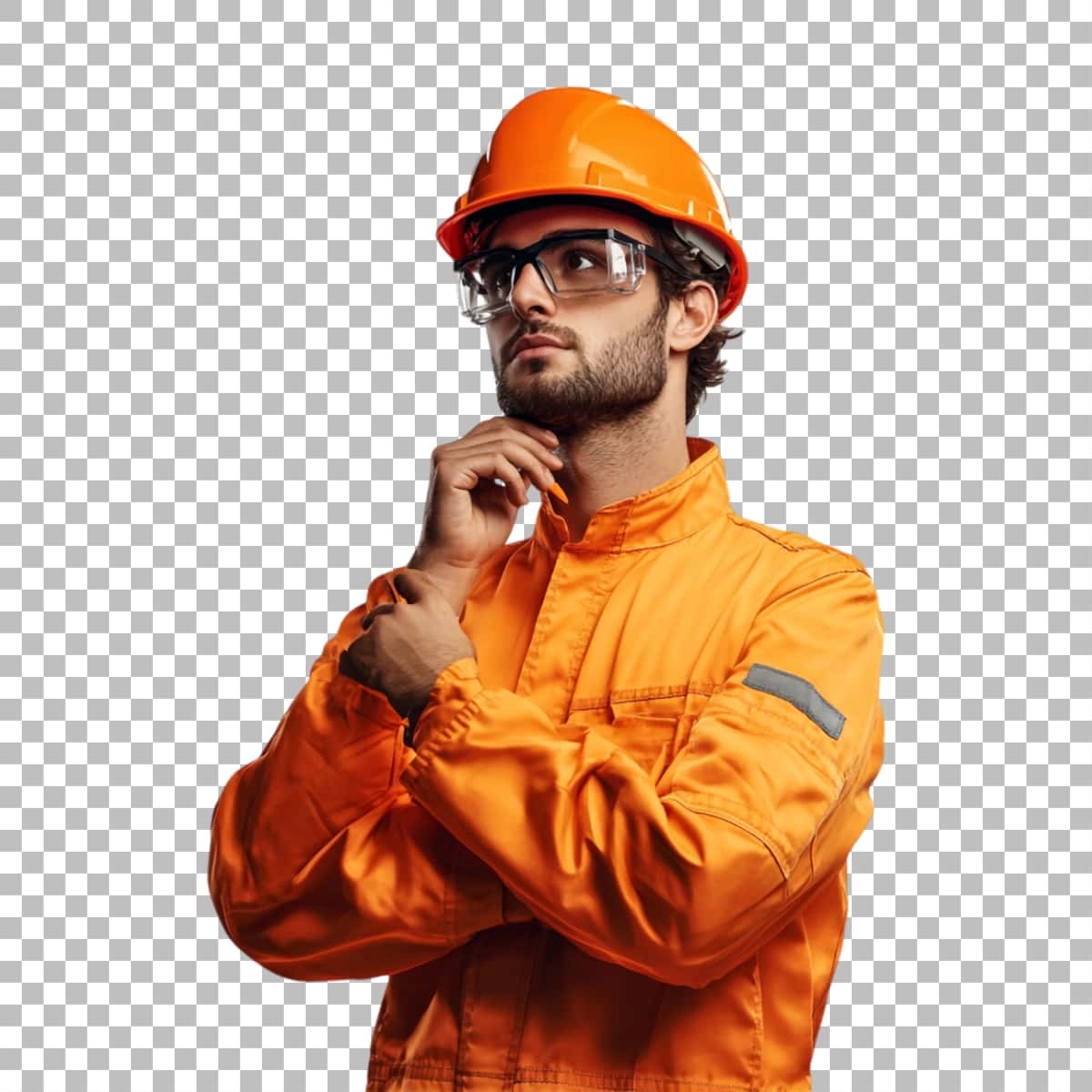 Shaffof png tasvir qurilish ishchi | Transparent png image construction worker 1