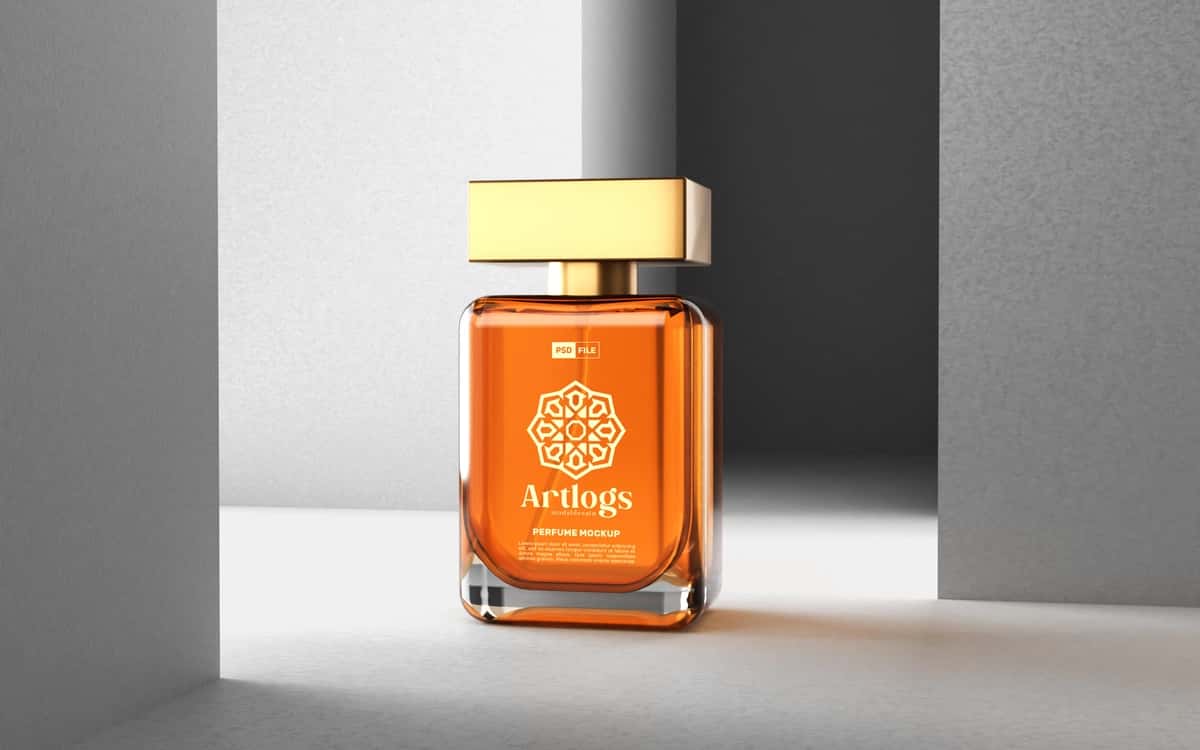 Hashamatli parfyumeriya maketi | Luxury perfume mockup 1