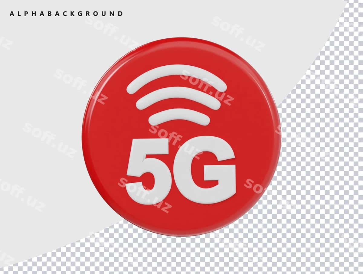 5g ikonasi 3d render illustratsiyasi | 5g icon 3d render illustration 1