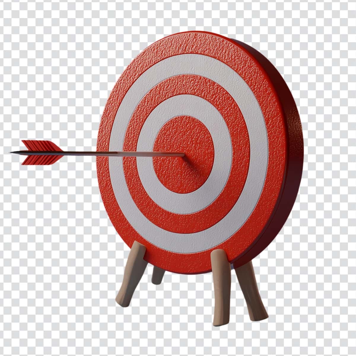 Bullseye strelkasi shaffof 3D nishonli dartboard muvaffaqiyatini vizualizatsiya qilish | Visualizing success 3d target dartboard with bullseye arrow transparent 1