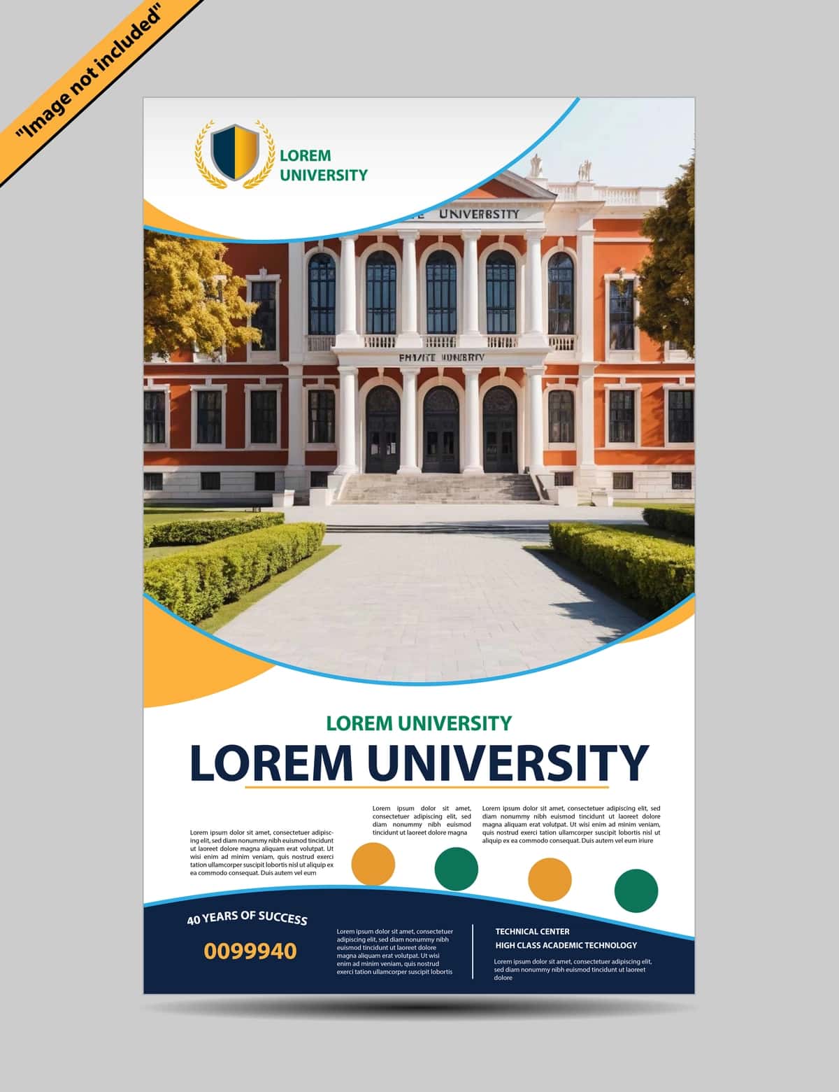 Universitet afishasi fon dizayni vektori | University poster background design vector 1